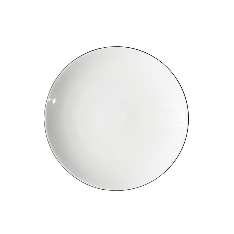 Gold Rim Porcelain 8" Side Plate