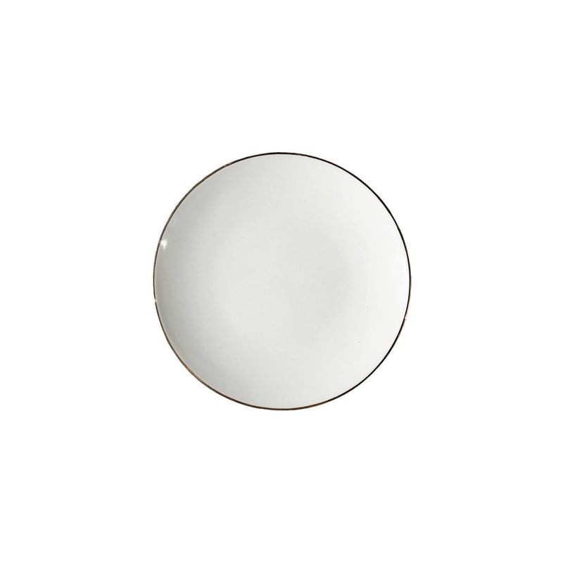Gold Rim Porcelain 6" Bread Plate
