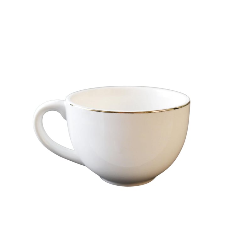 Gold Rim Porcelain Cup