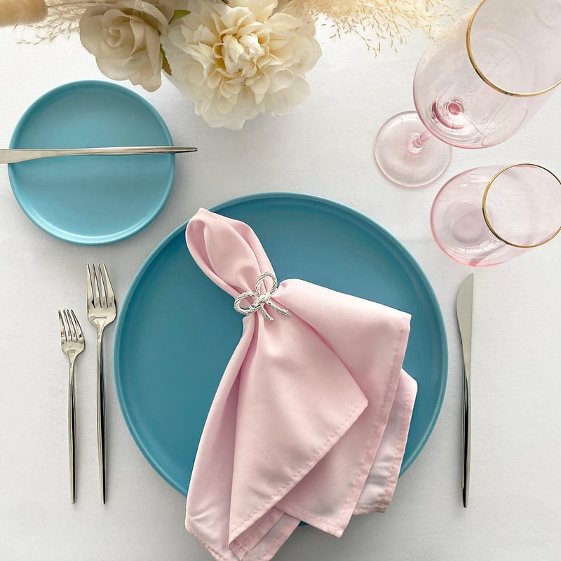 Blue High Rim Matte Dinnerware Set