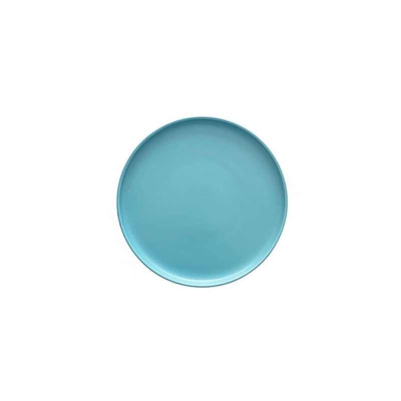 Blue High Rim Matte 6" Bread Plate