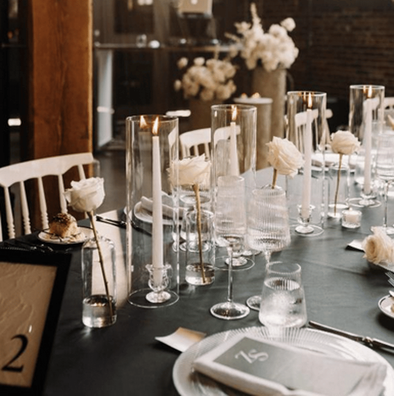 Glass Taper Candle Holder