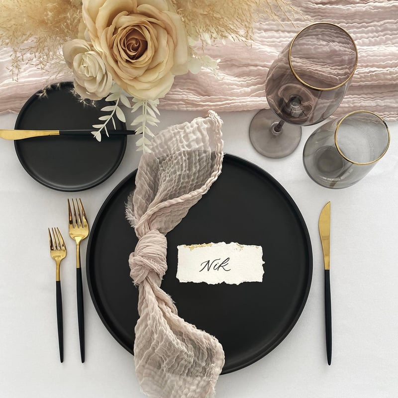 Black High Rim Matte 6" Bread Plate