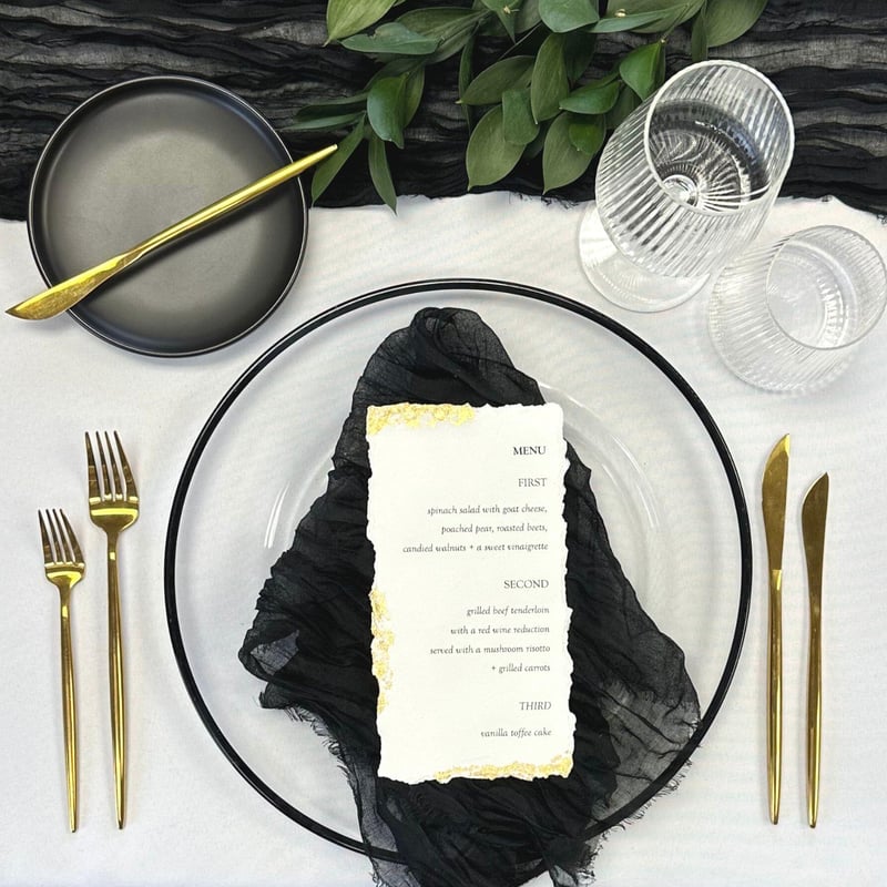 Black High Rim Matte 6" Bread Plate