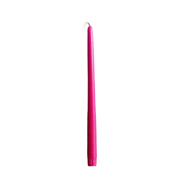 12" Taper Candle - Hot Pink