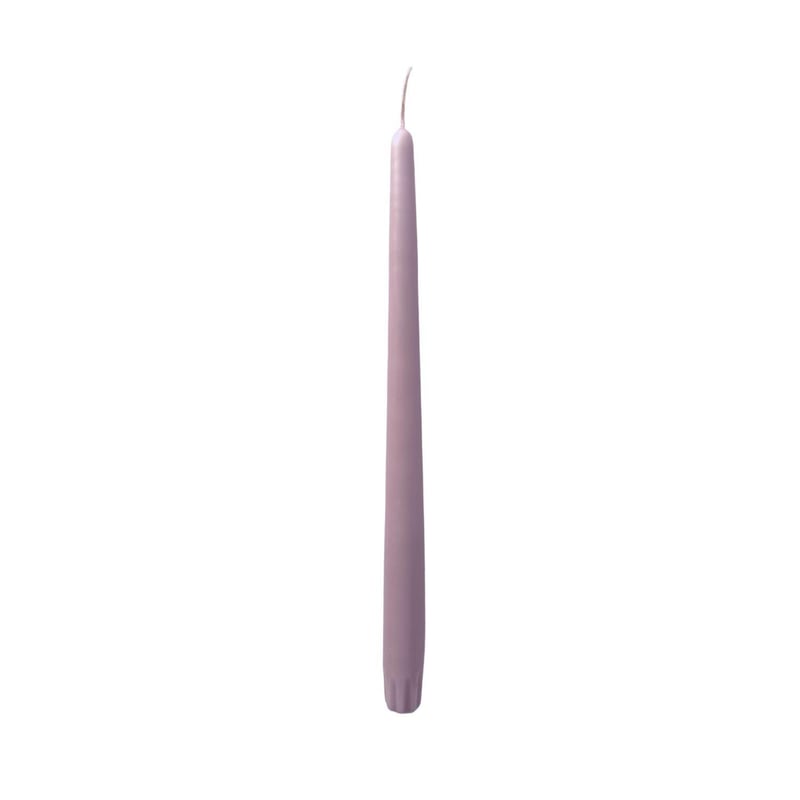 12" Taper Candle - Mauve