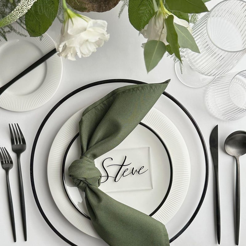 White Ribbed Porcelain Dinnerware Set