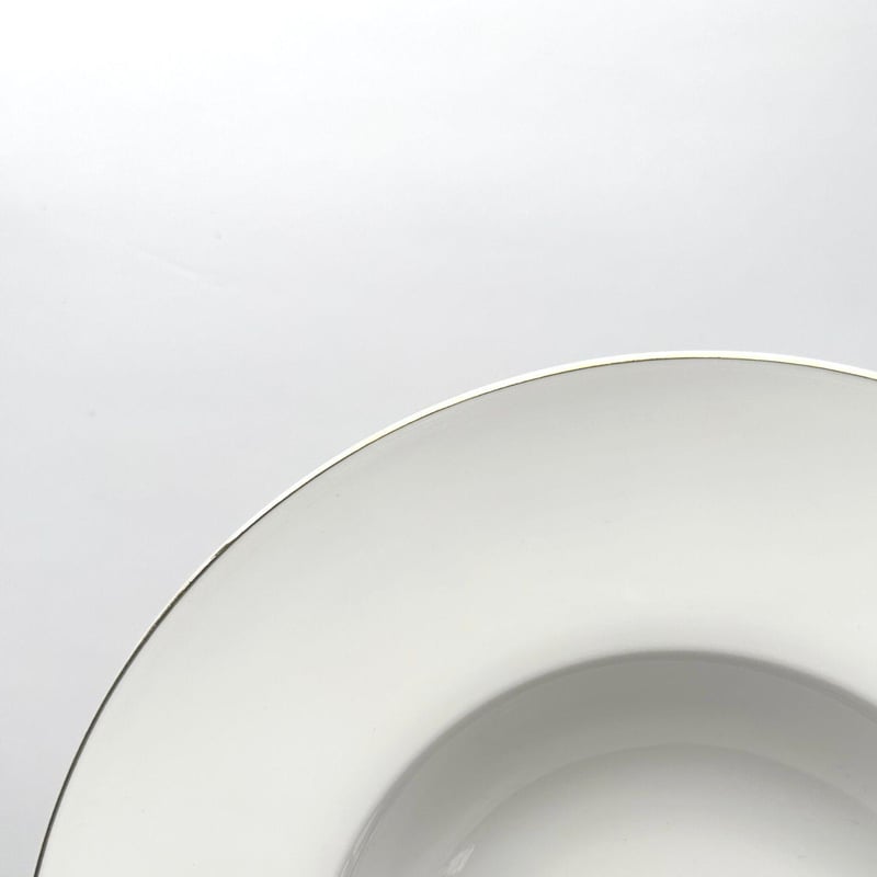Gold Rim Porcelain 9.25" Bowl