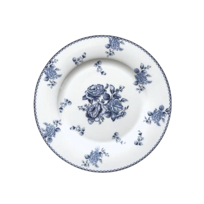 Vintage Blue Floral 10.5" Dinner Plate
