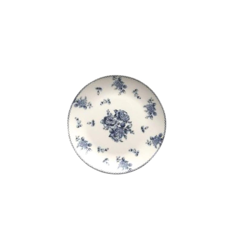 Vintage Blue Floral 6" Bread Plate