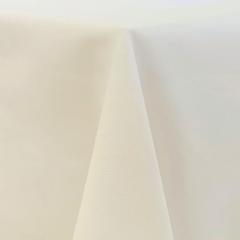 90"x156" - Ivory Tablecloth - Rounded Corners