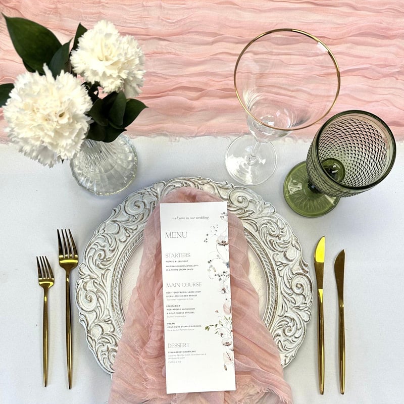 16ft Cheesecloth Runner - Blush