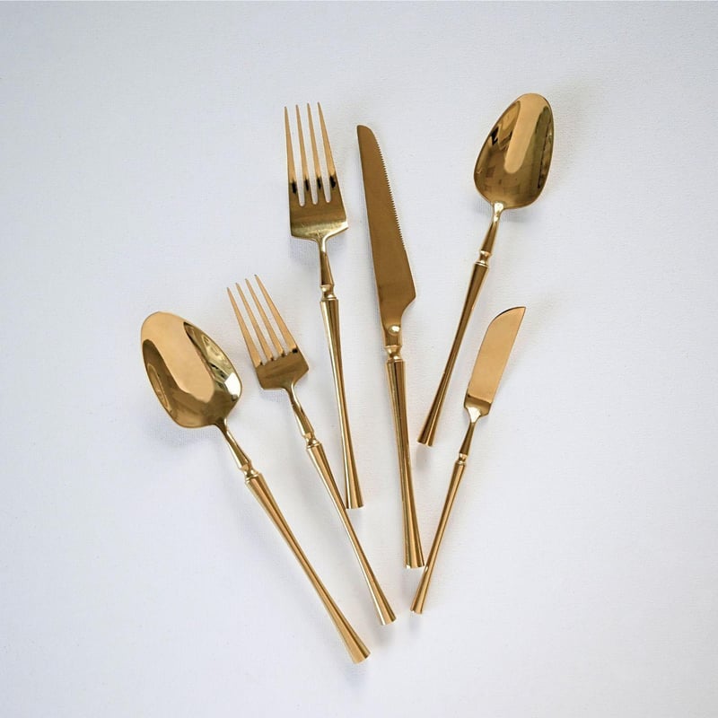 Bordeaux Gold Flatware Set