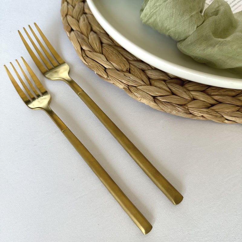 Brooklyn Brushed Gold Flatware Set